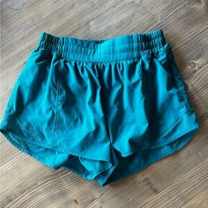 Lululemon hotty hot size 6 long - green/teal